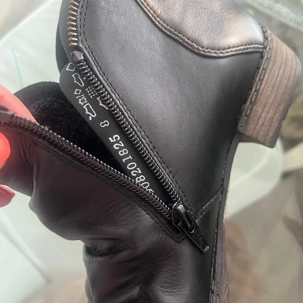 Remonte Chandra 80 Women's Leather Chelsea Ankle Boots size 8 Block Heel new - Picture 7 of 13